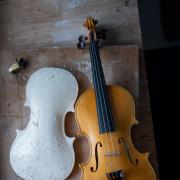 Kevin's first violin took many years to complete.