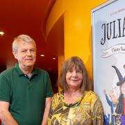 Julia Donaldson and Axel Scheffler, whose 30 years of bringing joy to young booklovers is being celebrated at The Lowry. (c) Phil Tragen