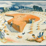 Harvesting, 1946 by John Nash, whose work is on show at the exhibition