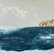 Hidden Depths. One of Olivia's paintings inspired by the Yorkshire coast. (c) Olivia Beau
