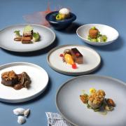 The six dishes from The Chippie tasting menu at Six by Nico. (c)  Six by Nico