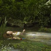Ophelia after Millais, 2018 by Julia Fullerton Batten. From the Old Father Thames series