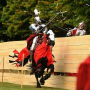 Toby Capwell jousting. Photo: Toby Capwell