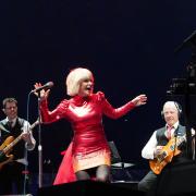 Toyah performing on stage with Robert