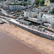 The new sea wall is a game changer for the town (pic credit: Network Rail)