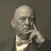 Aleister Crowley in thinker pose, c.1925, when he would have been aged around 50. Photo: Wikimedia/Creative Commons