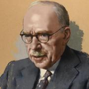 Pastel portrait of Henry Tizard by William Dring, commissioned in 1956