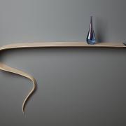 David's floating shelf, Genie, is his most commissioned piece to date