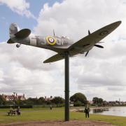 Replica Spitfire by Fairhaven Lake. Photo: Kirsty Thompson