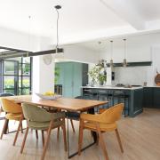Bifold doors open the kitchen up into the garden space