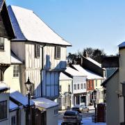 Snowy streets of Thaxted. Credit: Getty Images