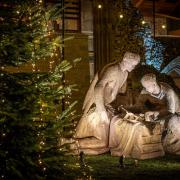The outdoor Nativity scene at Norwich Cathedral. Picture: Bill Smith/Norwich Cathedral