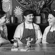Jake Swain (centre) with some of The Station Kitchen team. (Photo: Supplied by The Station Kitchen)