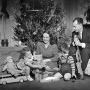 After the horrors of war, parents did their upmost to provide children with a happy and plentiful Christmas Photo: Getty Images