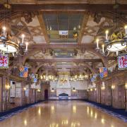 Although it looks wooden, no wood was used to create the Baronial Hall