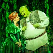 Shrek and Princess Fiona at Shrek The Musical