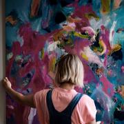 She invites people into her home to see her art