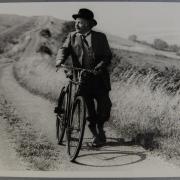 Thomas Hardy was a keen cyclist. Where was this image taken and where might he have been going? The Hardy Archive at Dorset History Centre