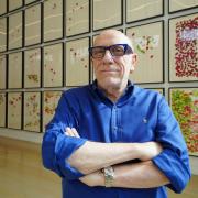 Stained glass artist Brian Clarke who has been made a Knight Bachelor in the New Year Honours list, for services to art.