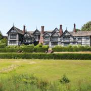 Bramall Hall, the black and white timber-framed Tudor manor house set in 70 acres of parkland.