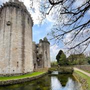 The medieval masterpiece of Nunney Castle was built in the 14th Century.