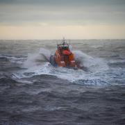 RNLI lifeboat at sea