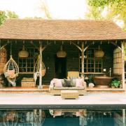 'The shack' is now a luxurious pool house