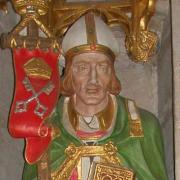 A carving of St. Thurstan in Ripon Cathedral