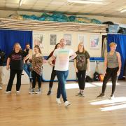 Crewe Amateur Musicals Society rehearse Kinky Boots, their 100th anniversary performance. Photo: Kirsty Thompson