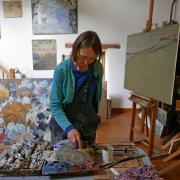 Louise Sturgis in her studio