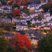 Looking down over Hebden Bridge.