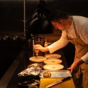 Tom in the kitchen at Pignut and the Hare. Photo: Andy Falconer