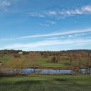 The parkland and lakes at Cannon Hall in Barnsley, South Yorkshire.