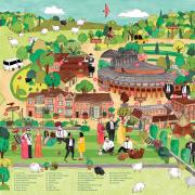 The Glyndebourne map was drawn after a wonderful tour of the opera house and garden