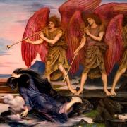 The Rev W. C. Edwards of St Mary the Virgin Church in Bransgore, Hampshire, displayed the Pre-Raphaelite masterpiece Aurora Triumphans by Evelyn de Morgan and museum favourite 'Judith'