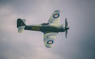 A Spitfire takes flight