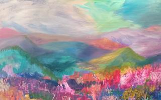 Dartmoor, acrylic by Sarah Richardson
