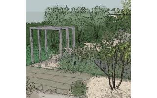 A sketch of plans for a garden in Holt.