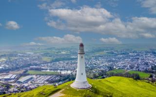 The Hoad Monument stands above Ulverston.