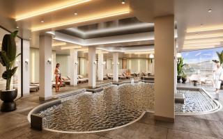 An artist's impression of how the spa will look