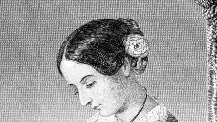 An 1895 engraving of a young Florence