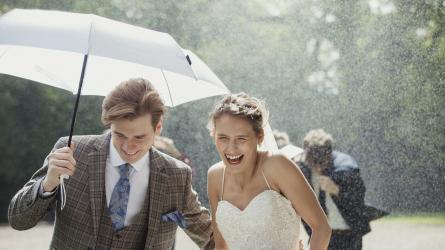 10 ways to deal with wet weather on your wedding day