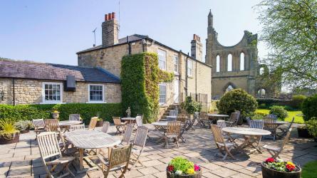 The Abbey Inn is the latest venture for Michelin-star chef Tommy Banks. The rustic-chic pub overlooks English Heritage Byland Abbey. Photo: Keith Hartwell Photography Ltd