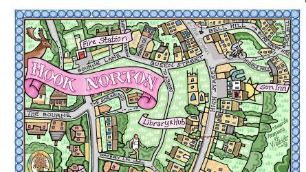 Hook Norton map by Katie B Morgan