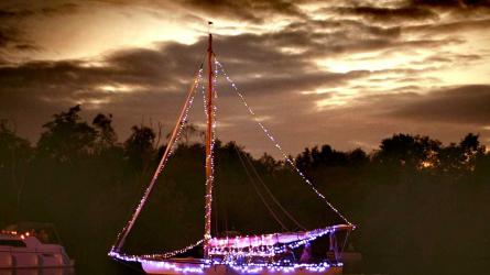 Ludham Illuminated Boat Parade . Picture: Colin Stevenson
