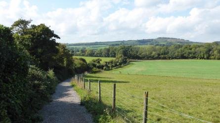 The view back along the South Downs Way on route to Old Winchester Hill (C) Fiona Barltrop