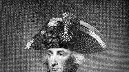 An engraved illustration of Lord Nelson. Photo: Getty Images/iStockphoto