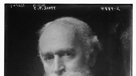 C.P. Scott pictured in 1919 when he would have been aged in his early-70s. Photo: Bain News Service / US Library of Congress’s Prints and Photographs Division.