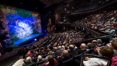 Lights remain on during relaxed performances at the Theatre Royal Plymouth. Photo: TRP