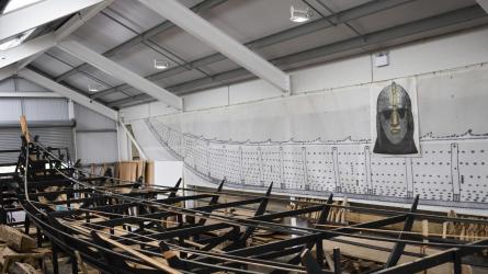 The Sutton Hoo Ship's Company is building a full-size recreation of the ship excavated at Sutton Hoo in the 1930s. Photo: National Trust Images